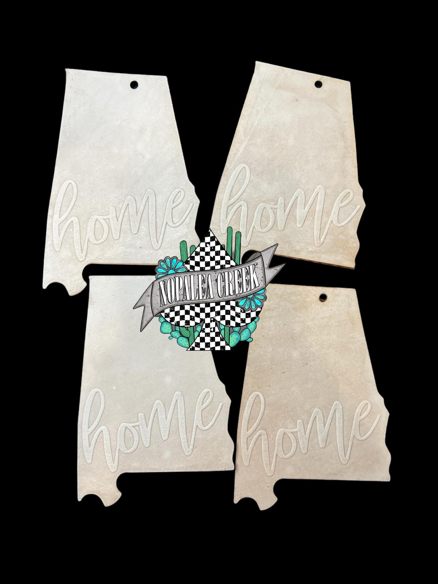 Alabama Home Leather Charms (SET OF 4)