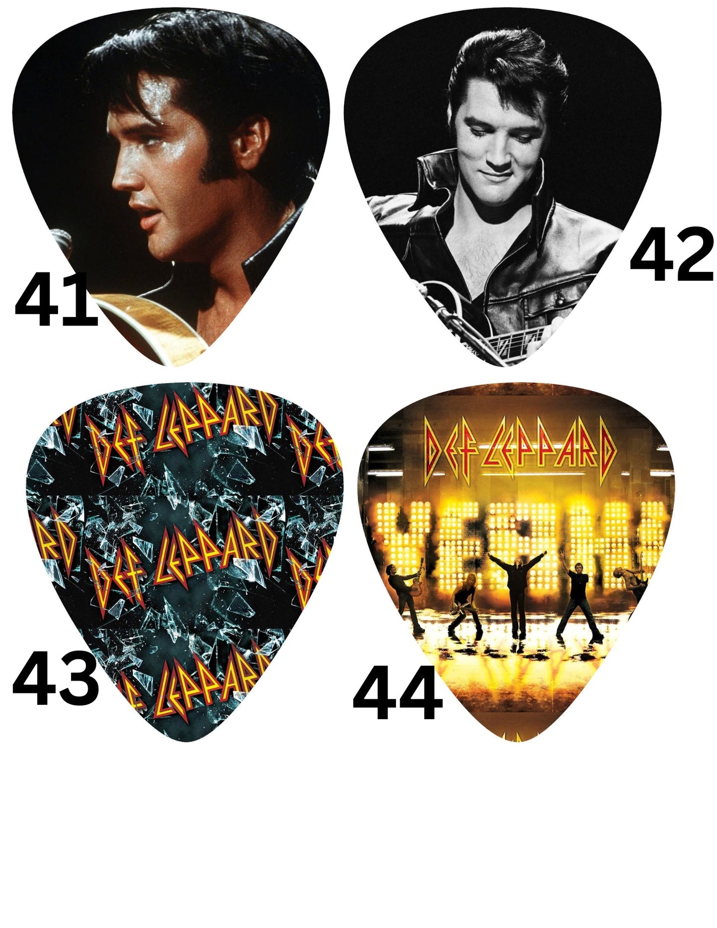 Guitar Pick (2) Cardstock Listing