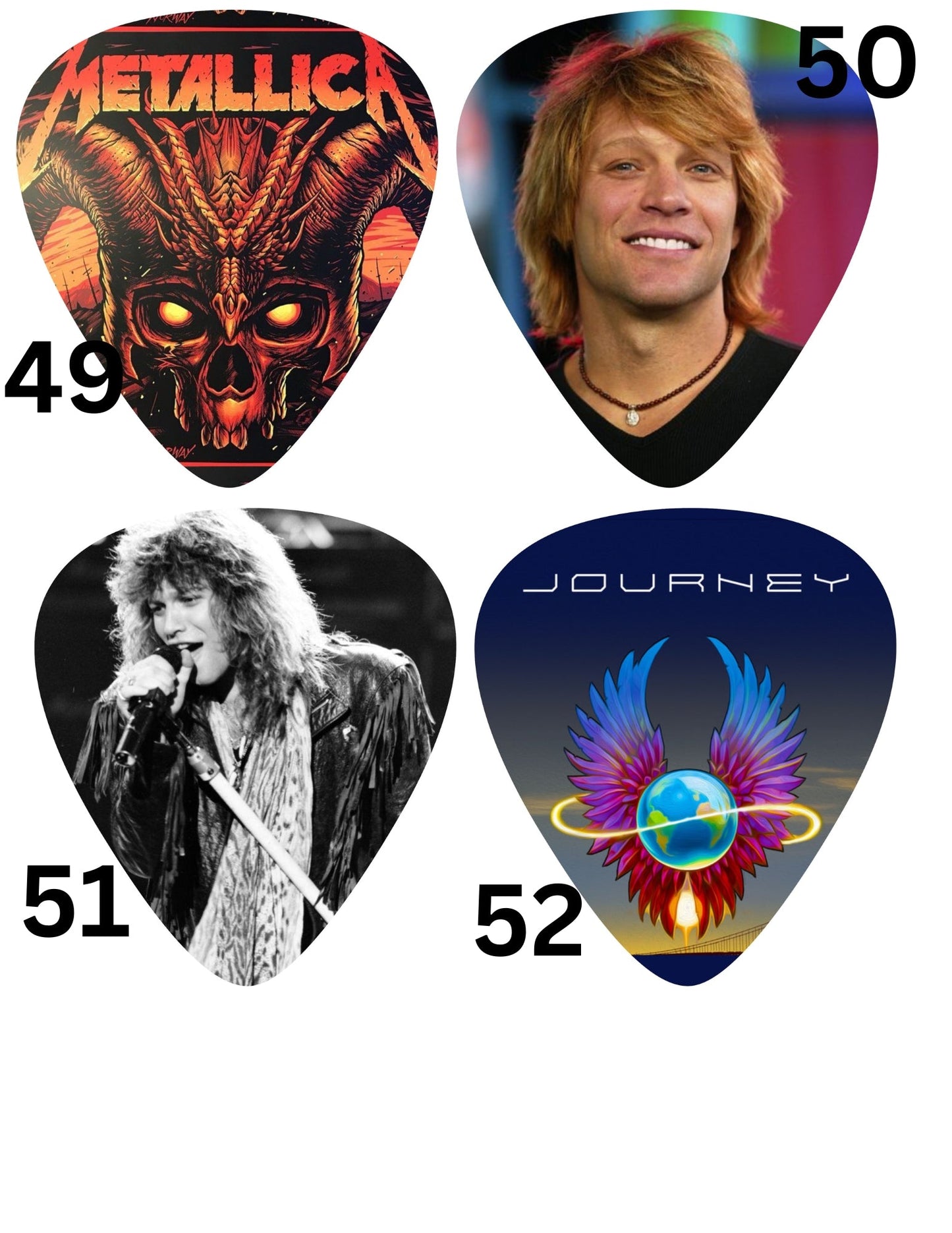Guitar Pick (2) Cardstock Listing