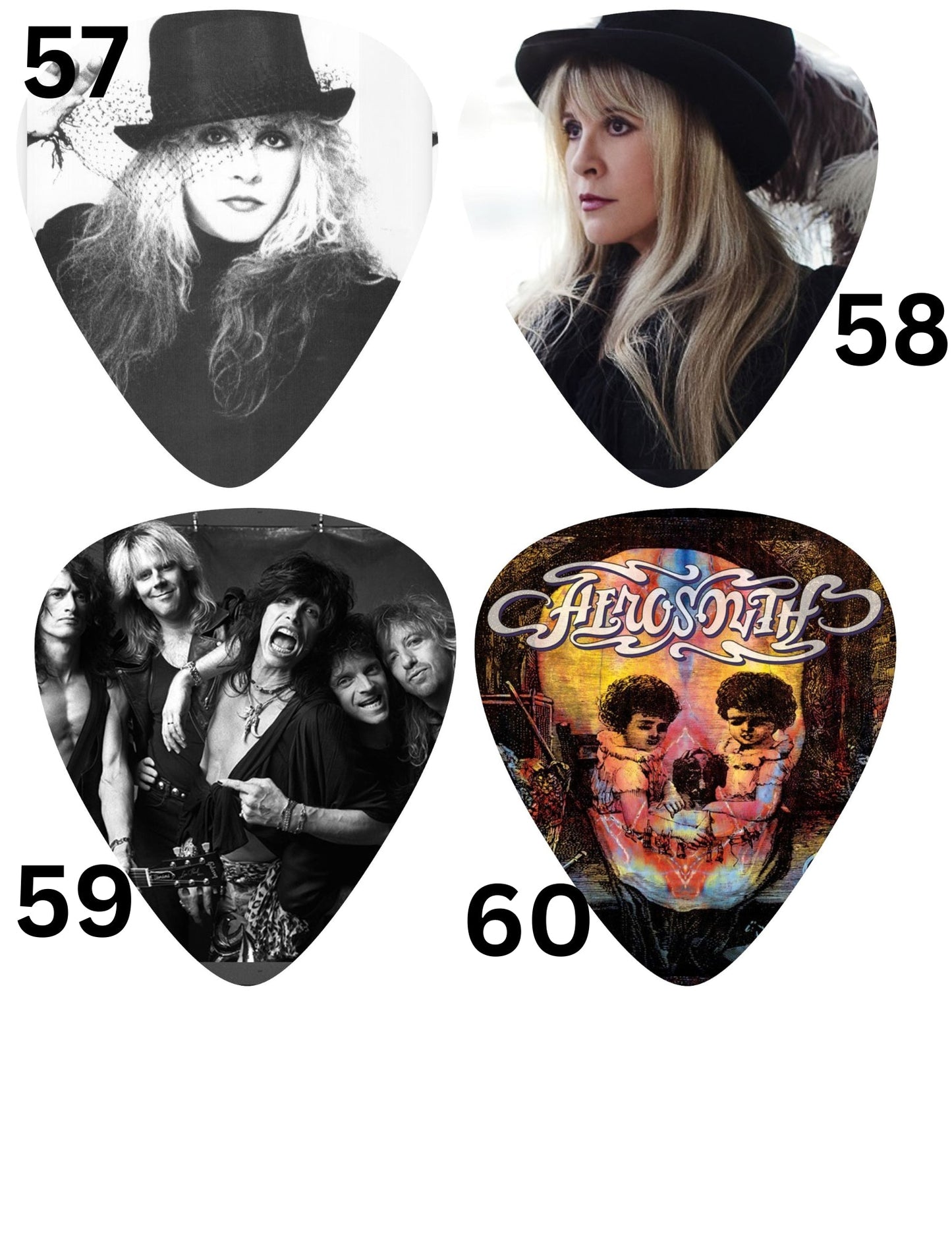 Guitar Pick (2) Cardstock Listing