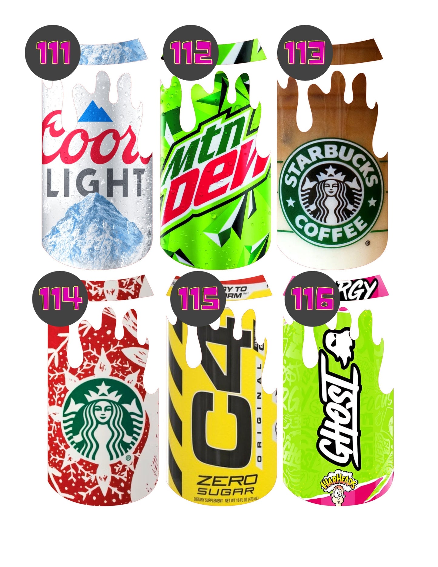 Slim Can Cardstock (6) Listing