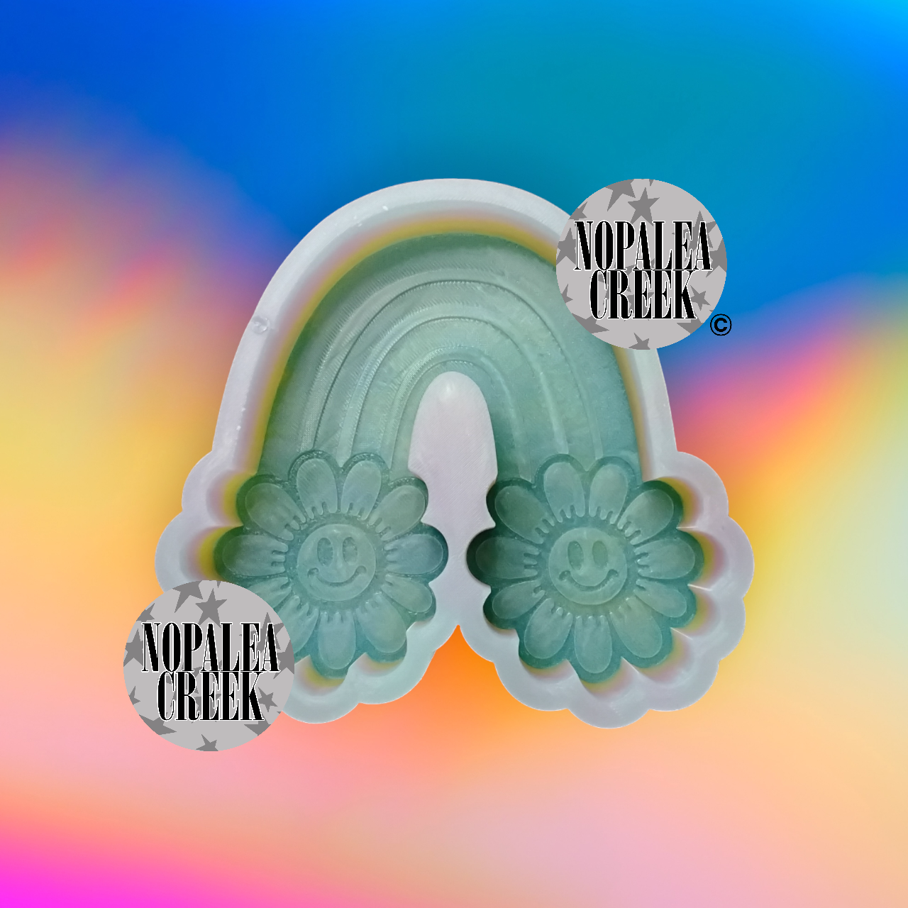 Rainbow Smile Flower Silicone Mold©
