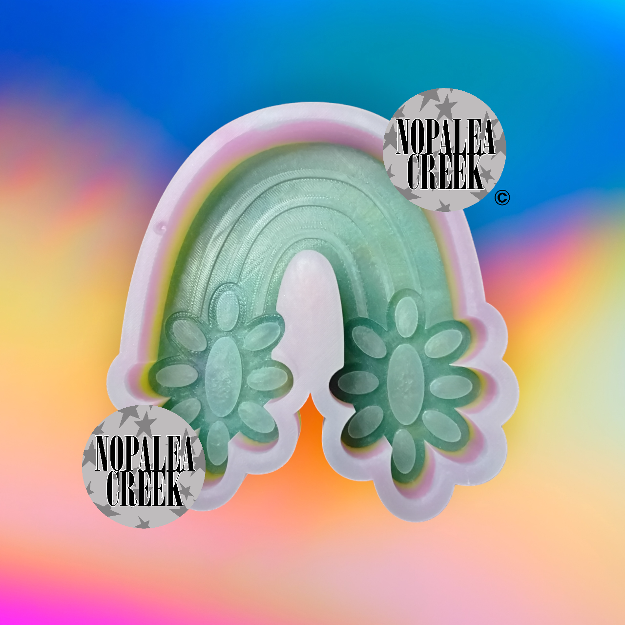 Rainbow Concho Silicone Mold©