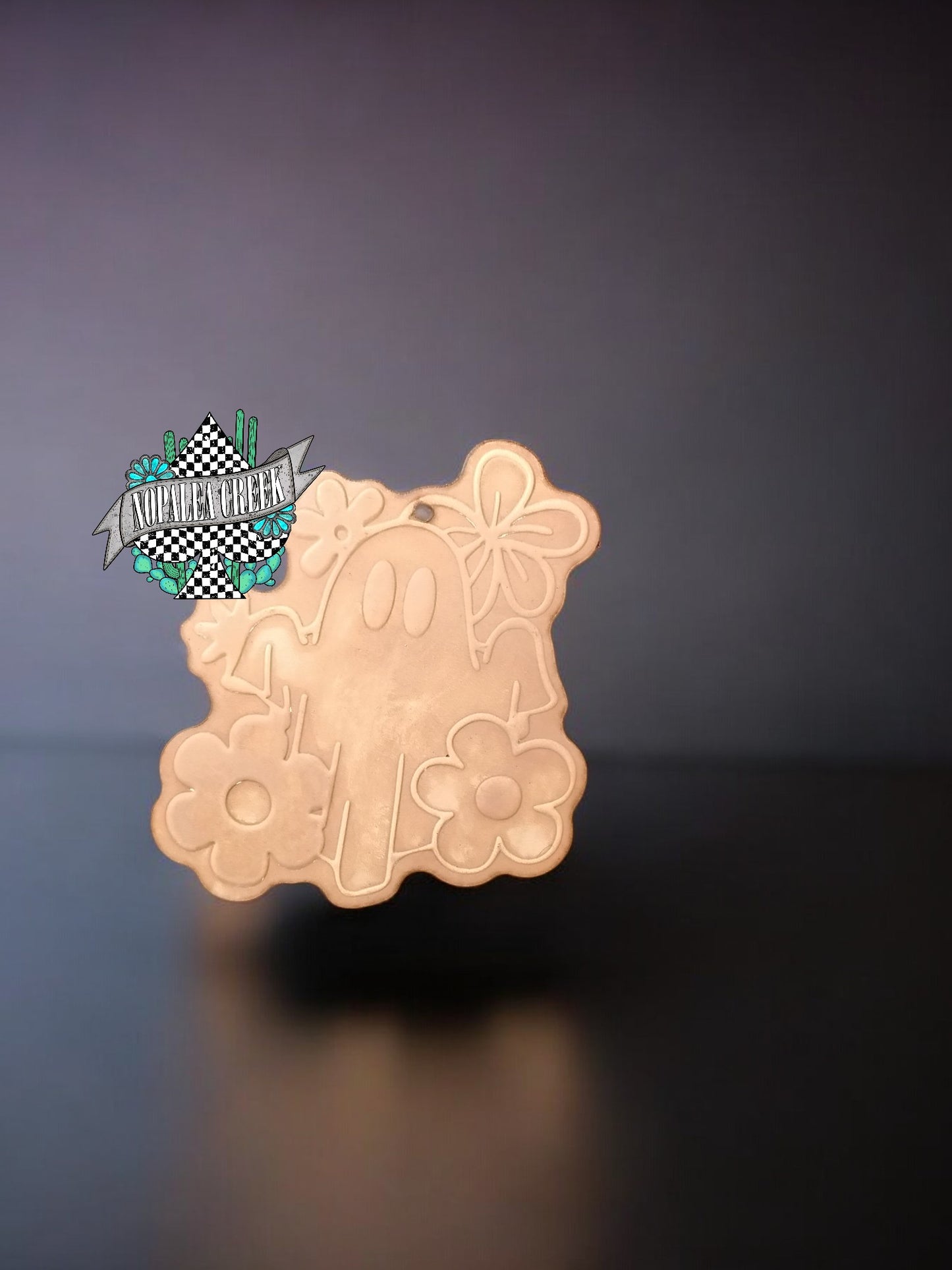 Floral Ghost Leather Charms (SET OF 4)