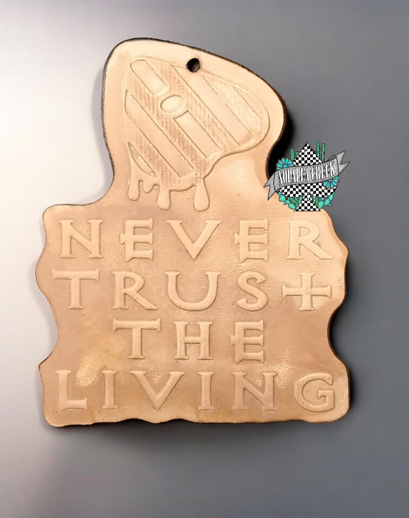 Never Trust the Living Leather Charms (SET OF 4)