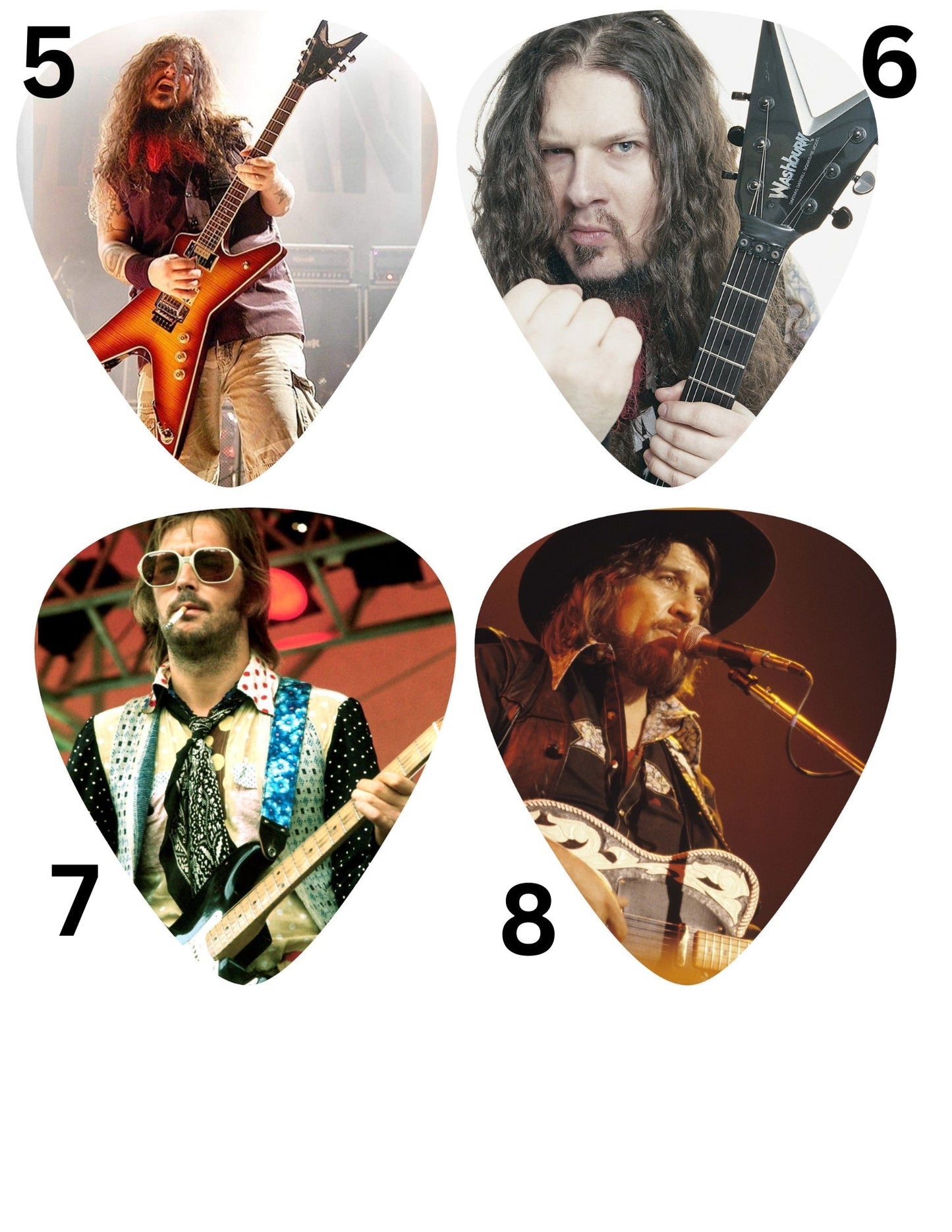 Guitar Pick (2) Cardstock Listing