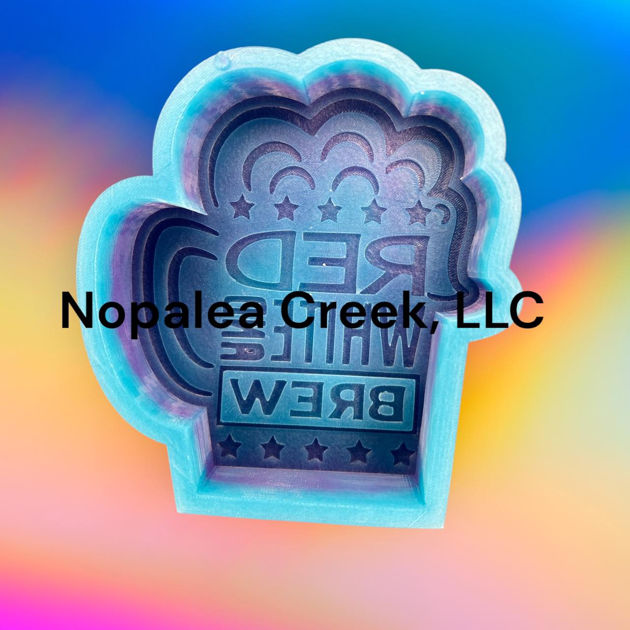 Red White Brew Silicone Mold