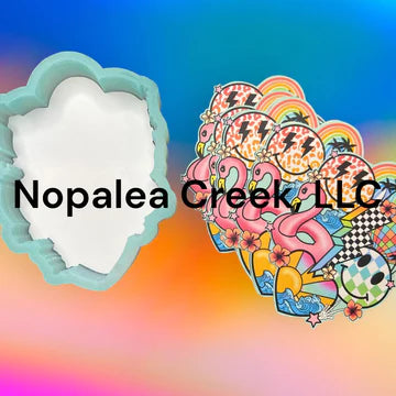 Retro Summer Cardstock Mold #1 Silicone Mold