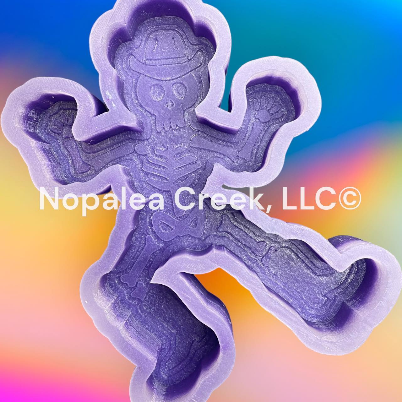 Dancing Skeleton Cowboy Silicone Mold©