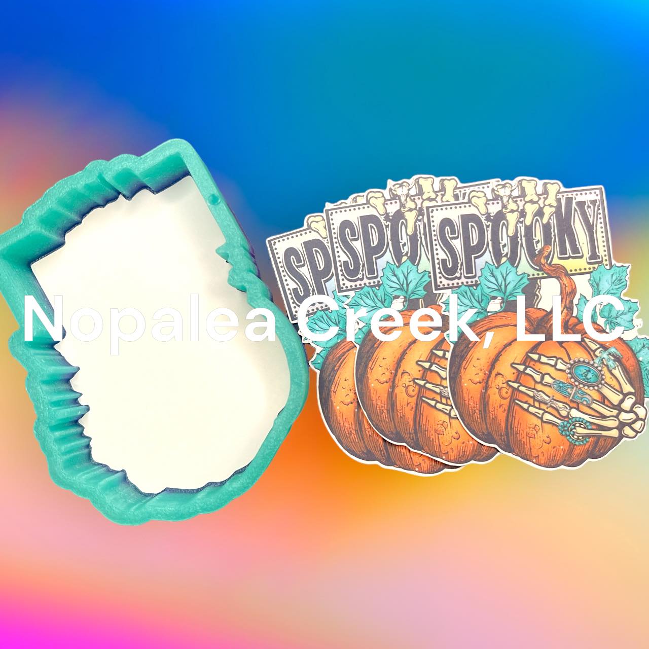 Spooky Western Pumpkin Silicone Mold