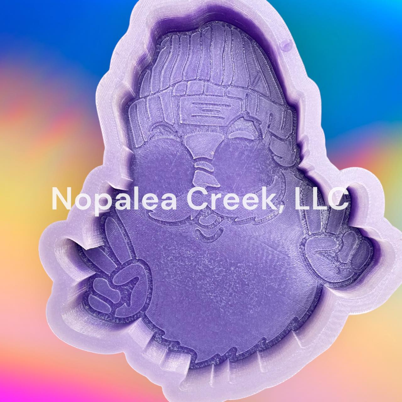Hipster Santa Silicone Mold