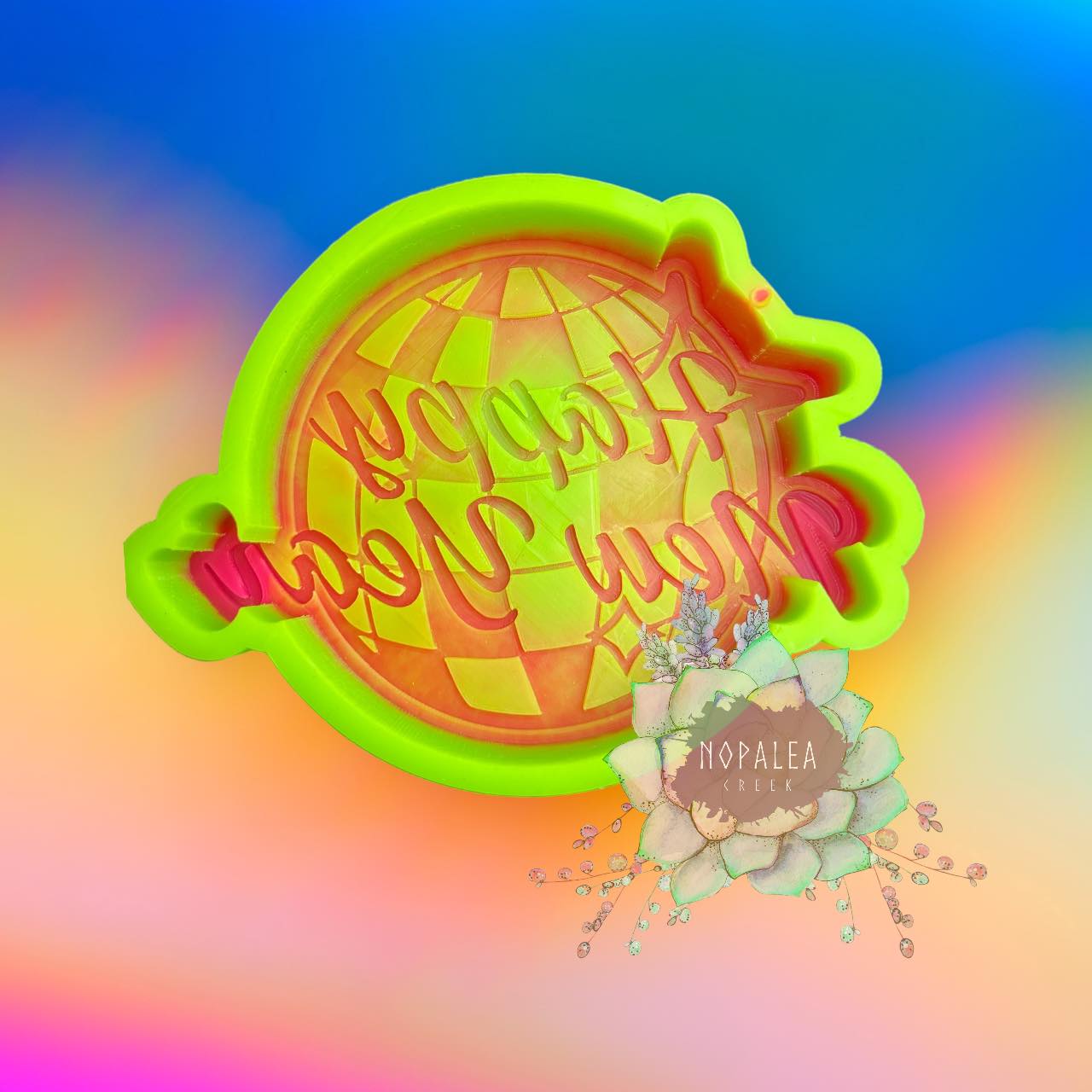 Happy New Year Disco Silicone Mold©