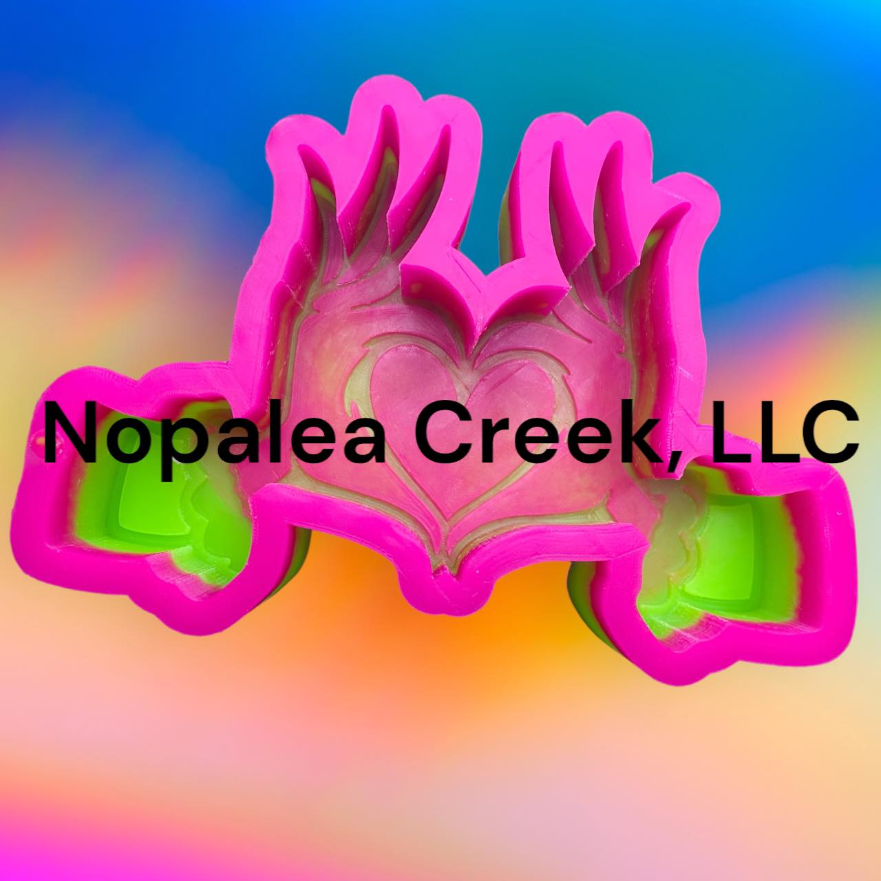 Heart Hand Mr G Silicone Mold