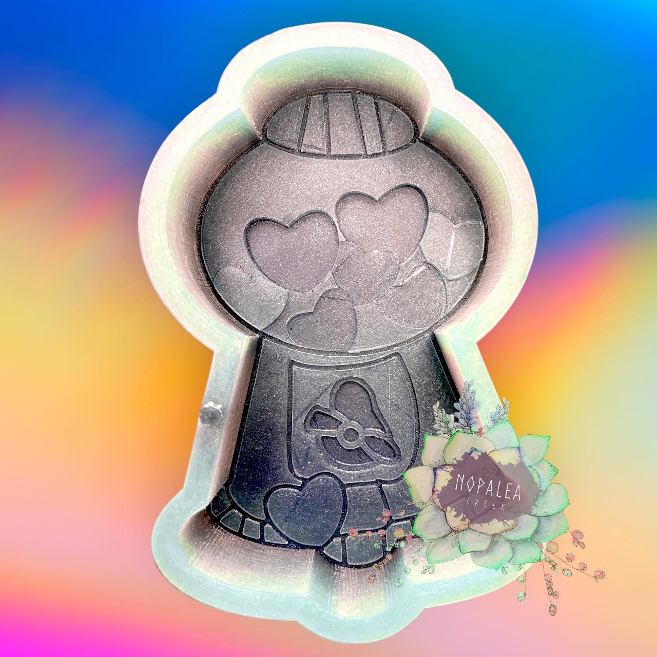 Heart Bubblegum Machine Silicone Mold