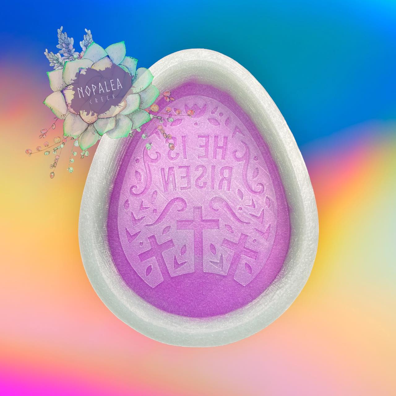 He is Risen Egg Silicone Mold