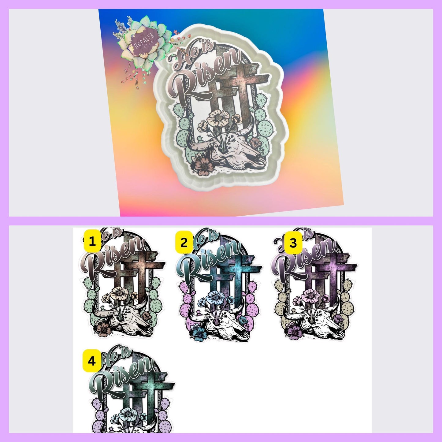 He is Risen Country Cardstock Listing #1-4