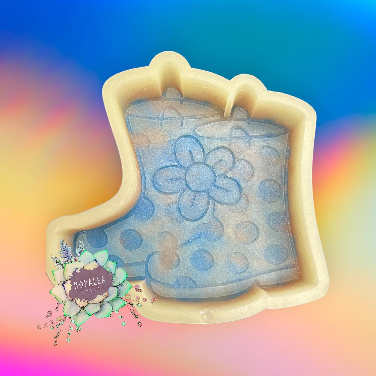 Rainy Day Daisy Boots Silicone Mold©