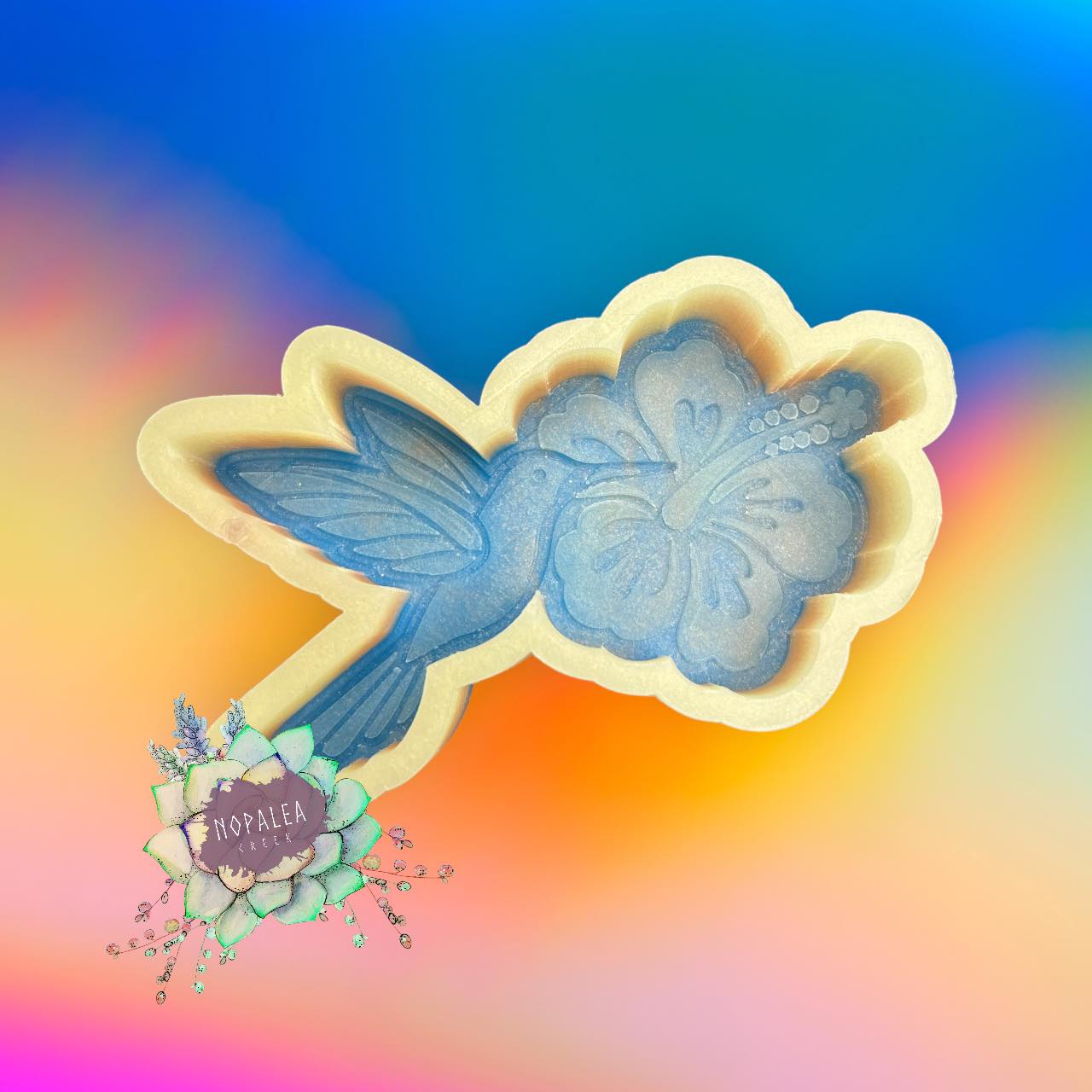 Hummingbird & Hibiscus Silicone Mold©