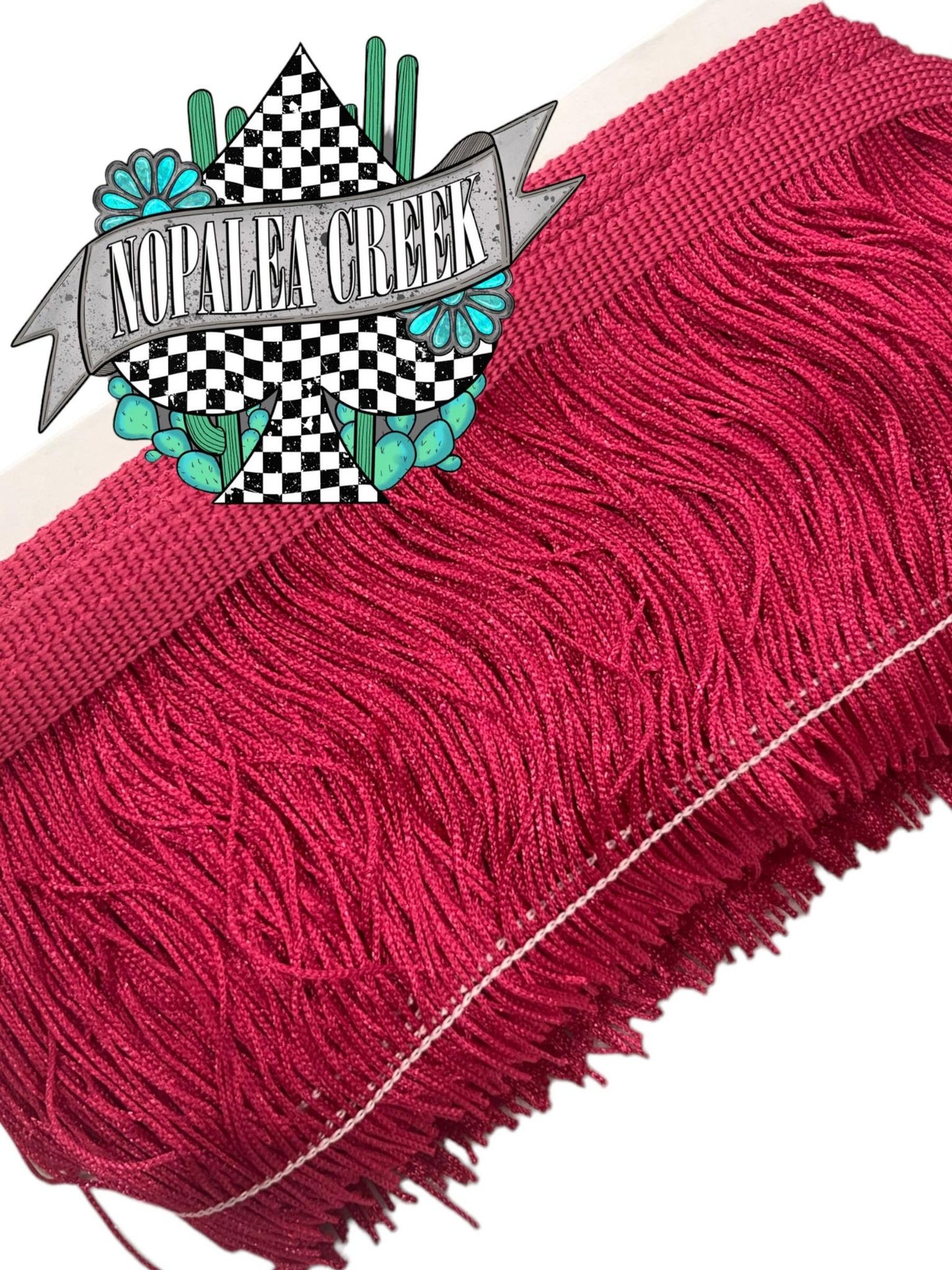 Raspberry Rose 4" Fringe