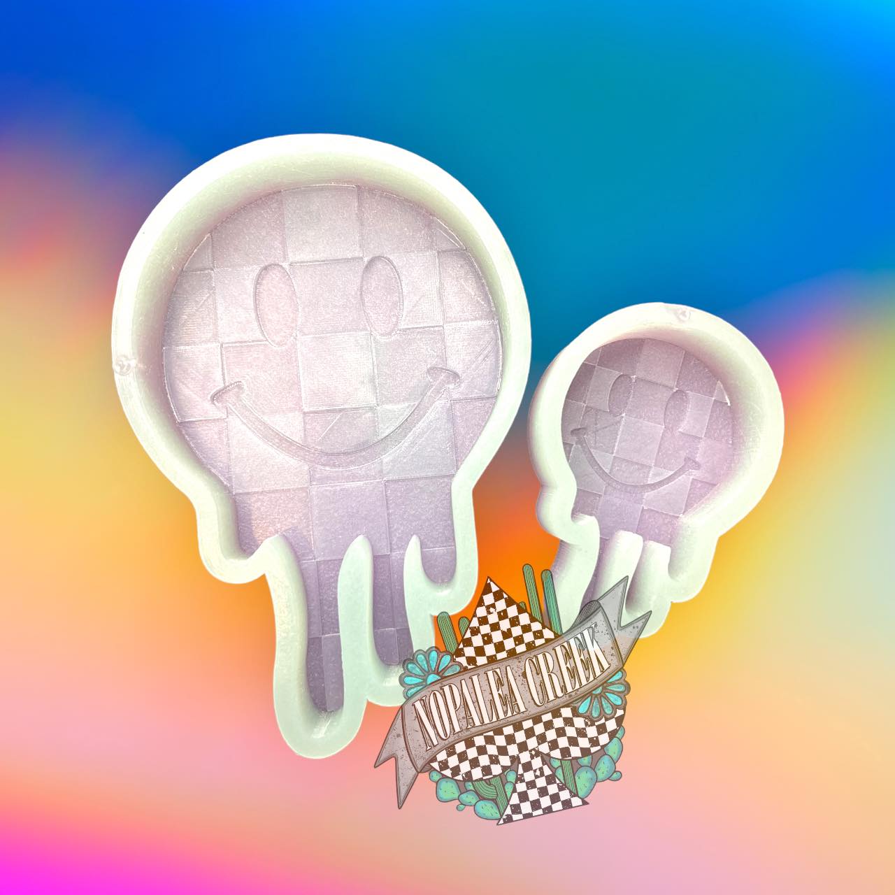 Checkered Smile Drip Silicone Mold