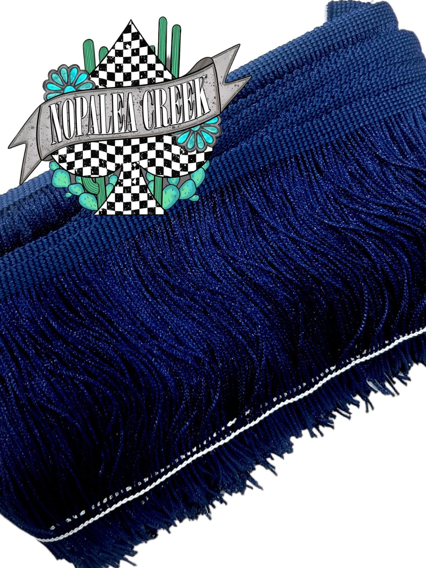 Navy Blue 4" Fringe