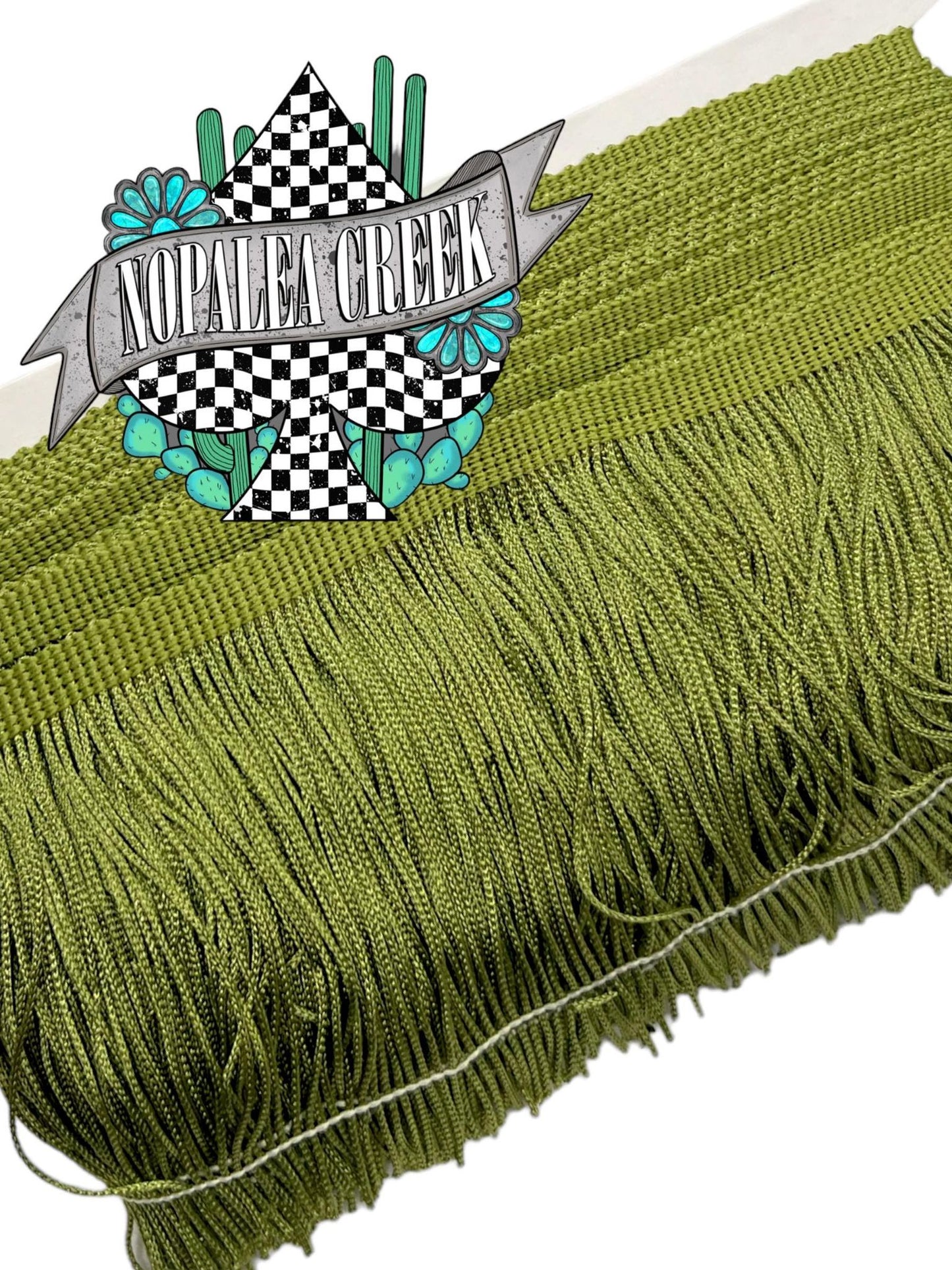 Light Army Green 4" Fringe