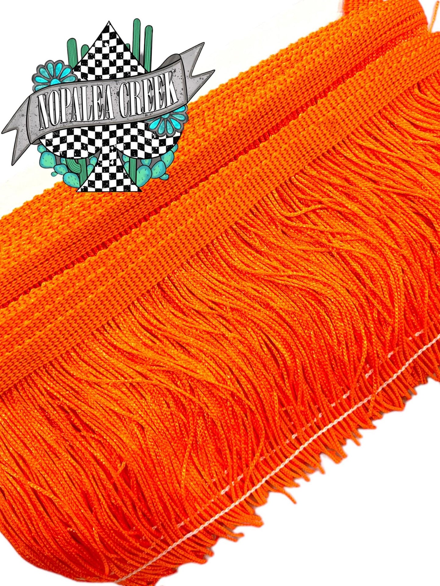 Highlighter Orange 4" Fringe