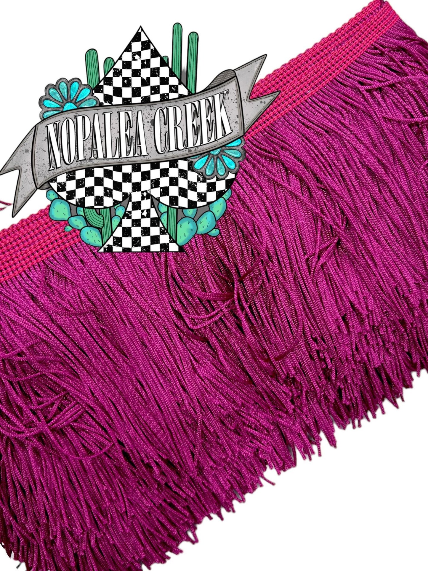 Boysenberry 4" Fringe