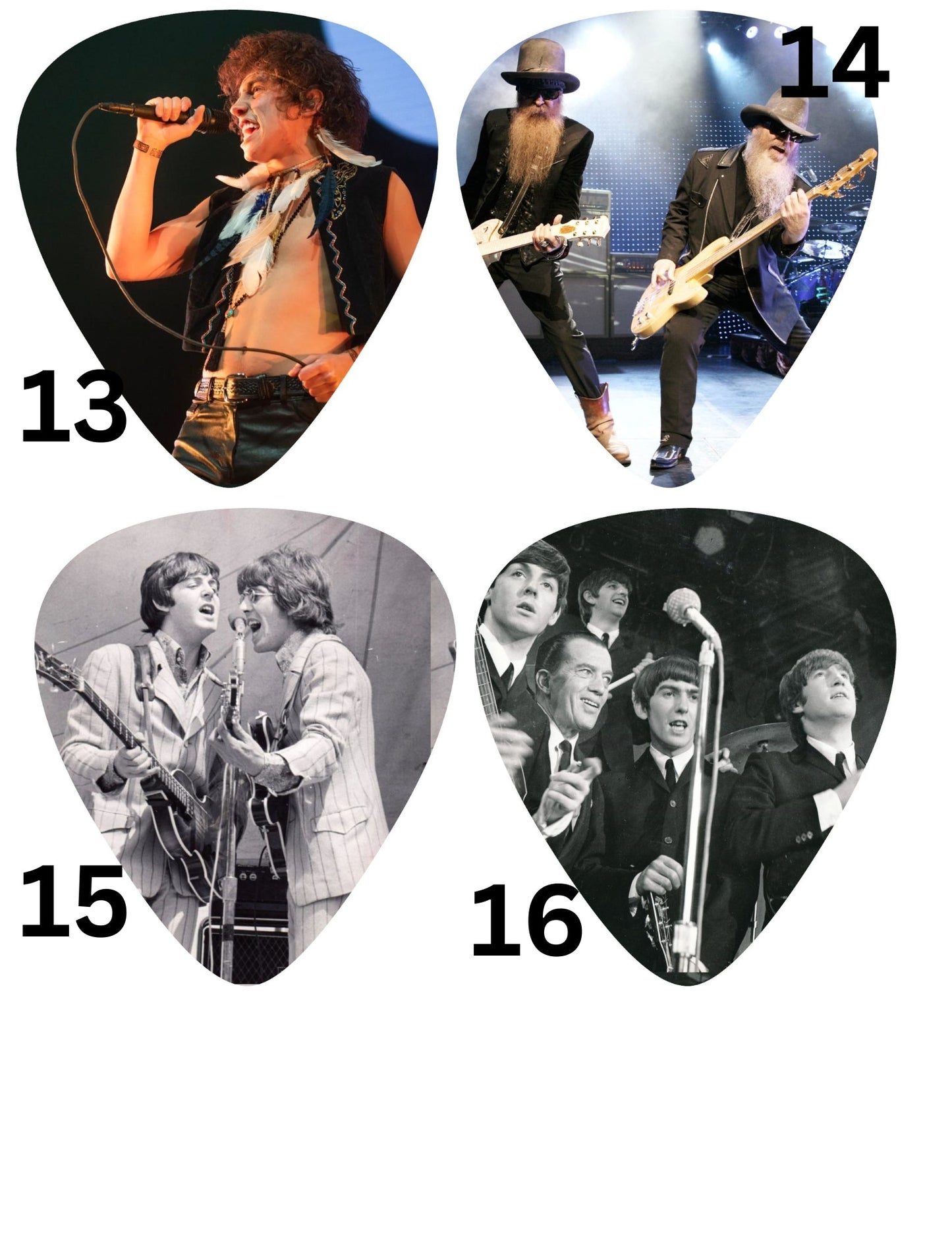 Guitar Pick (2) Cardstock Listing