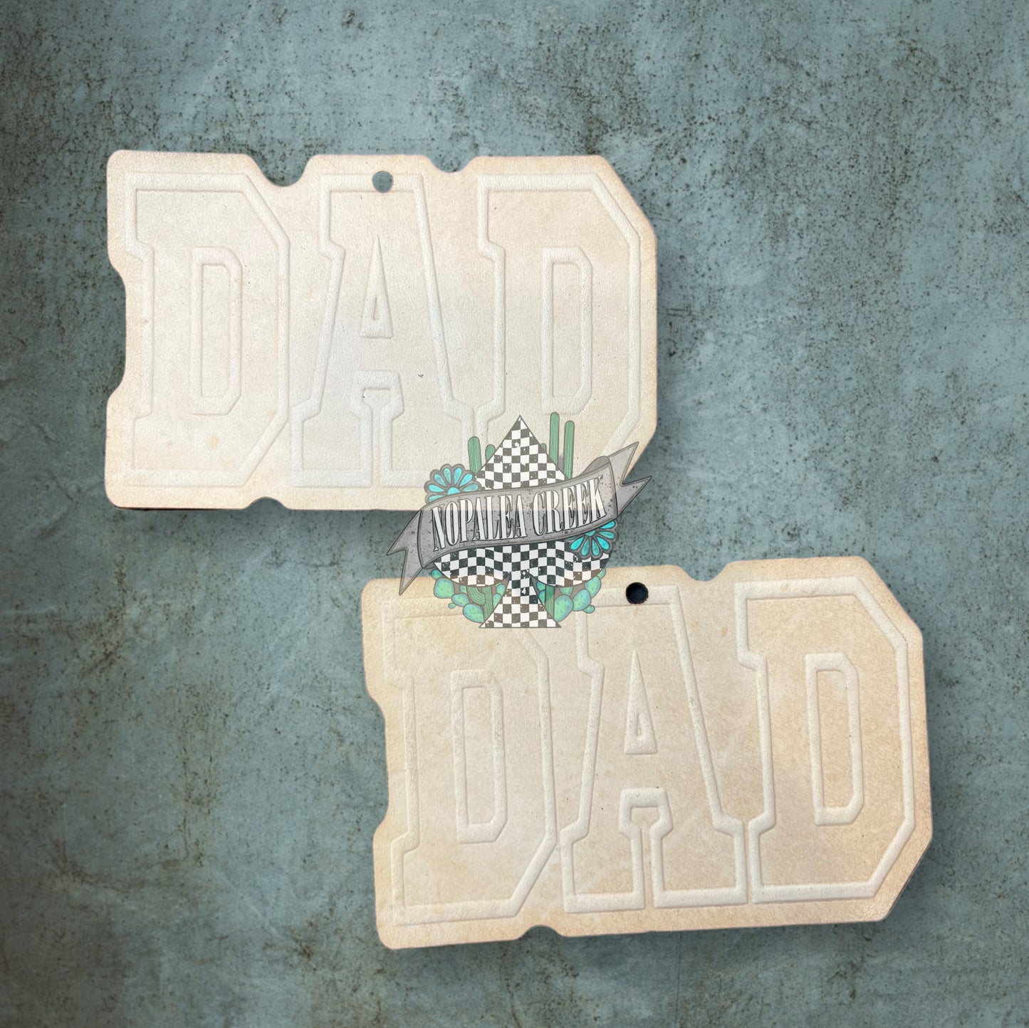 Simple Dad Leather Charms (SET OF 4)