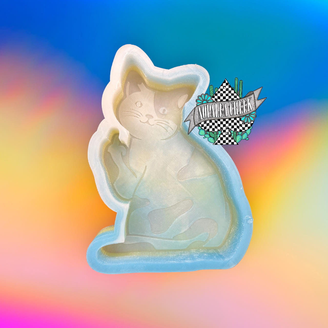 Flipping Off Cat Silicone Mold
