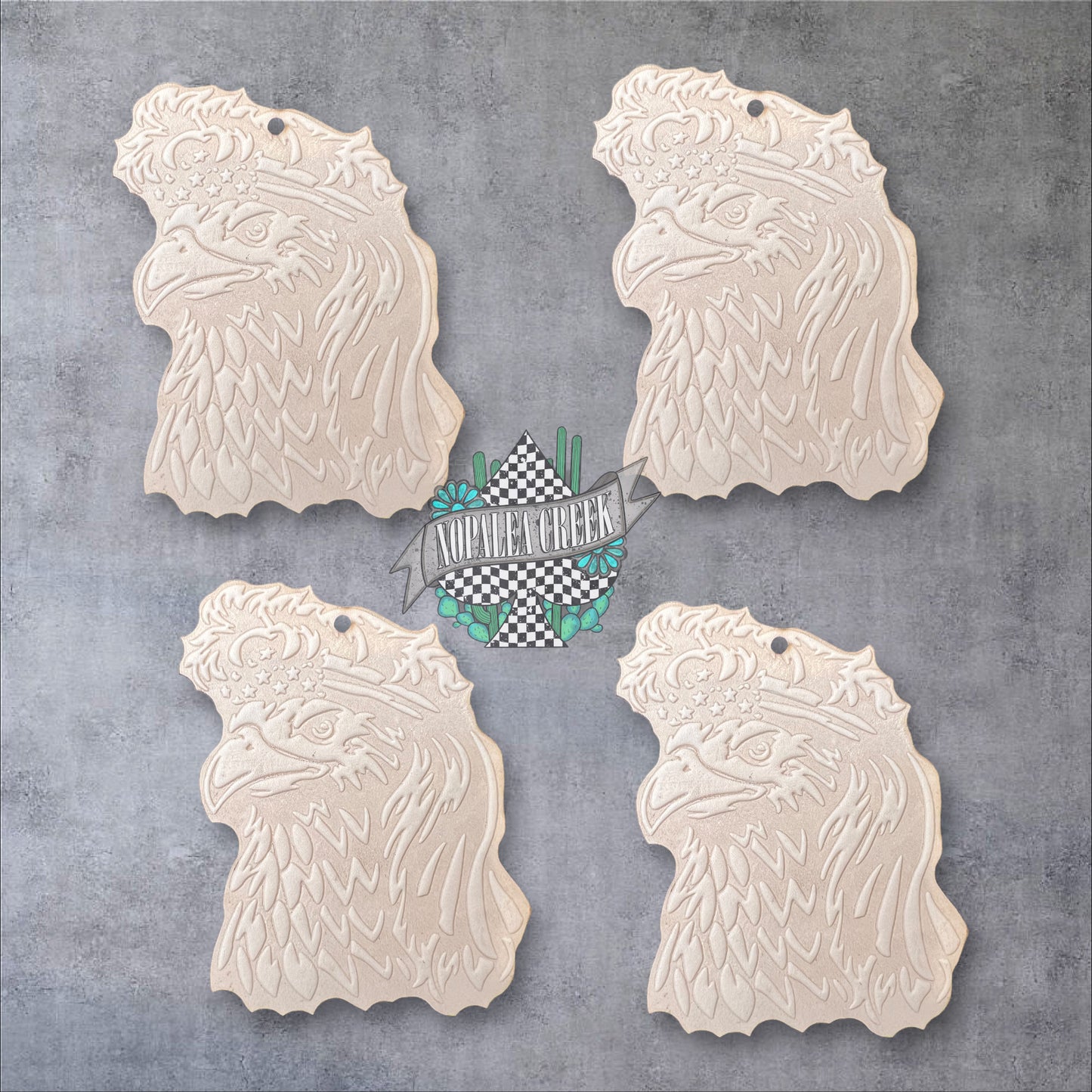 Mullet American Eagle Leather Charms (SET OF 4)