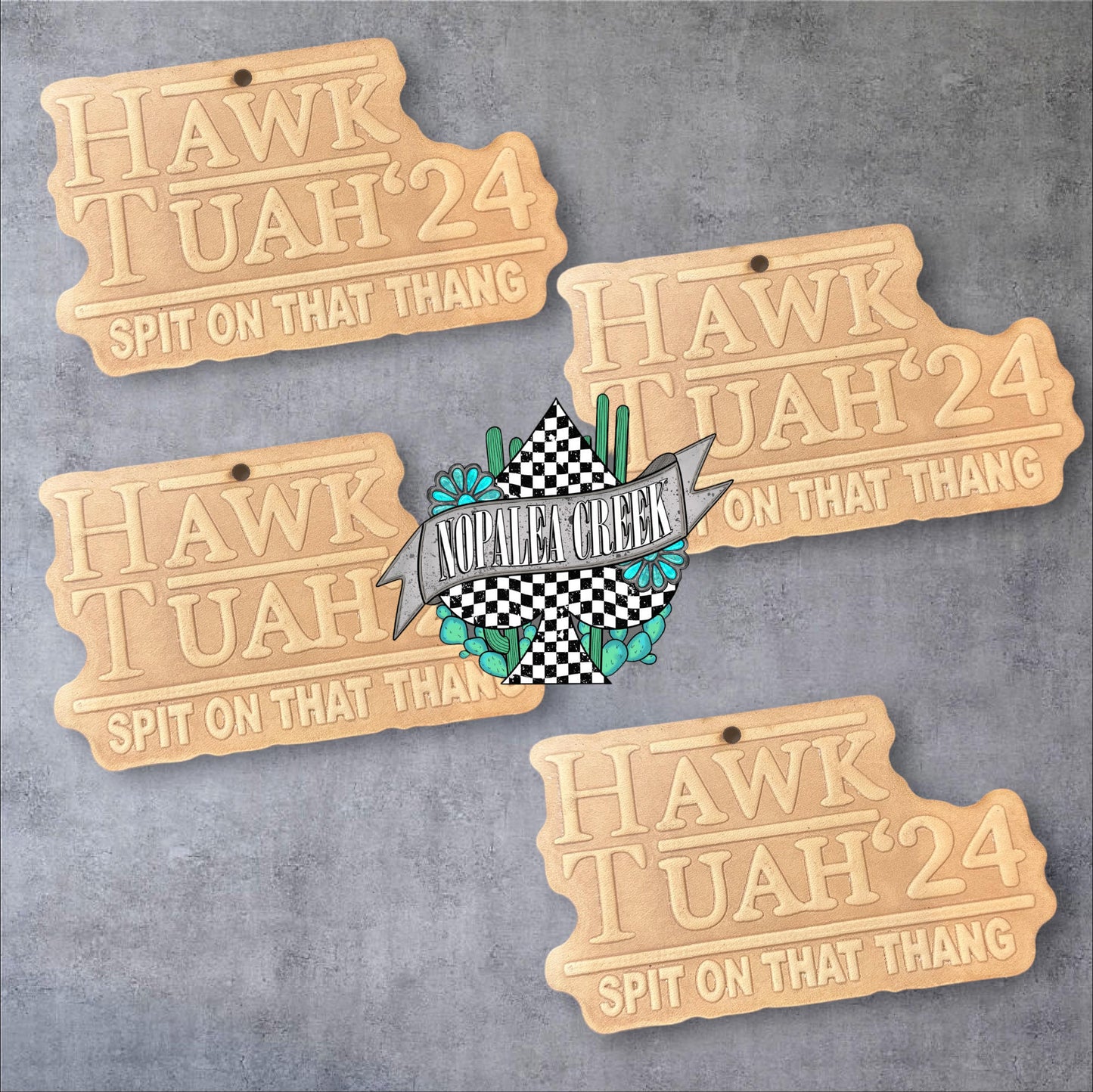 Hawk Tuah Leather Charms (SET OF 4)