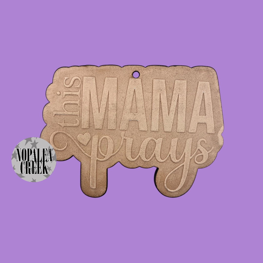 This Mama Prays Leather Charms (SET OF 4)