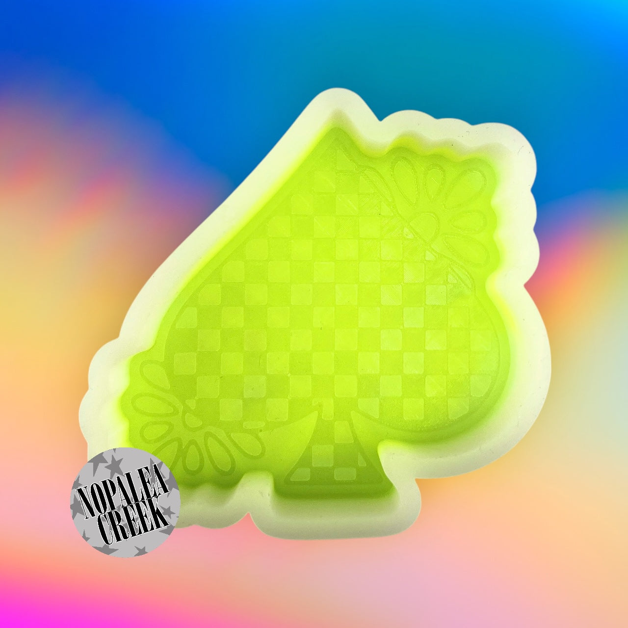 Western Checkered Spade Silicone Mold