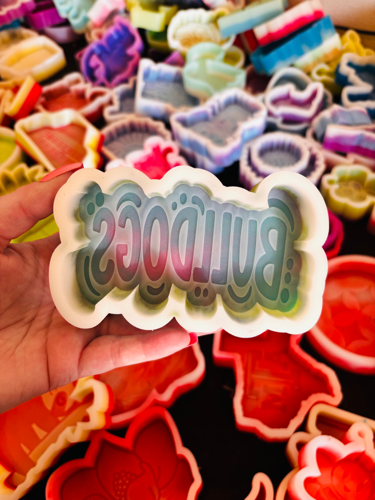 Retro Bulldogs Silicone Mold