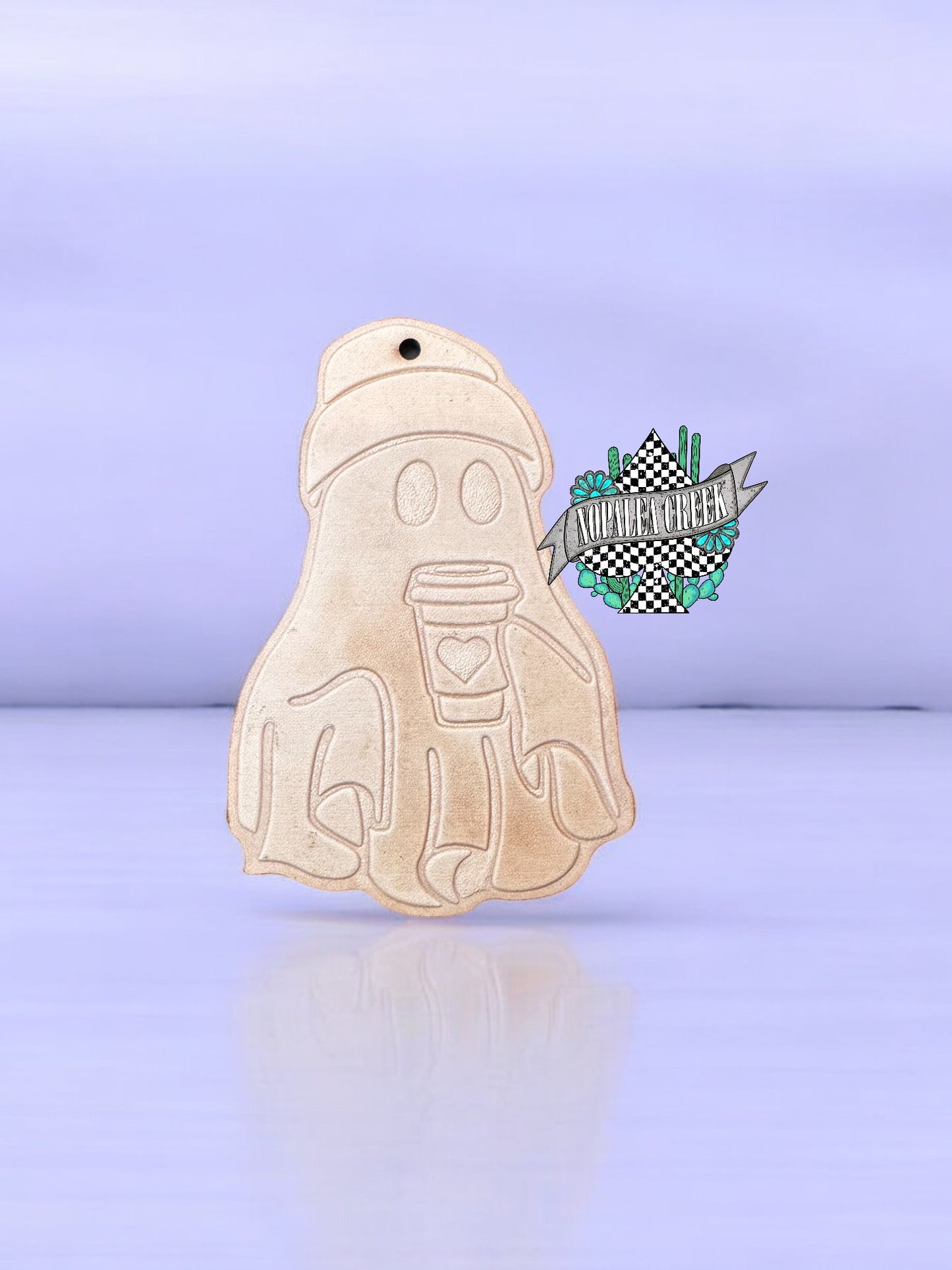 Coffee Ghost Leather Charms (SET OF 4)