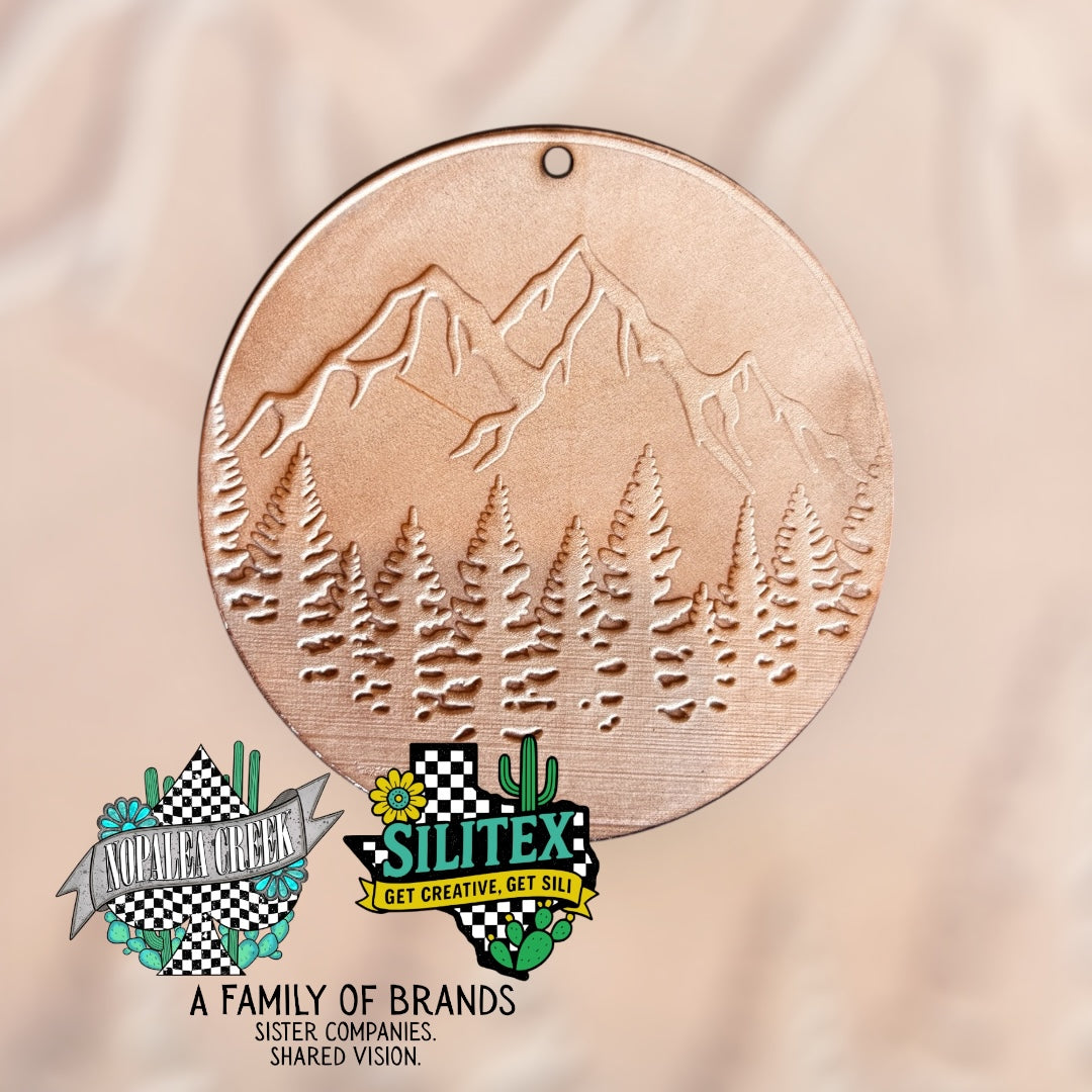 Mountains Leather Charms (SET OF 4)
