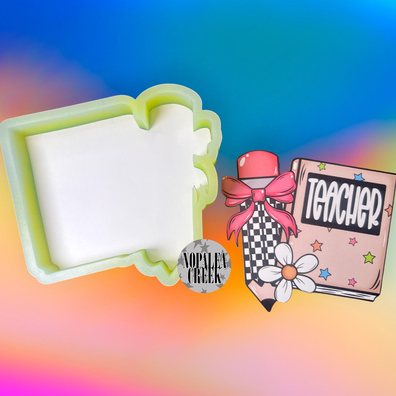 Teacher Cardstock Silicone Mold