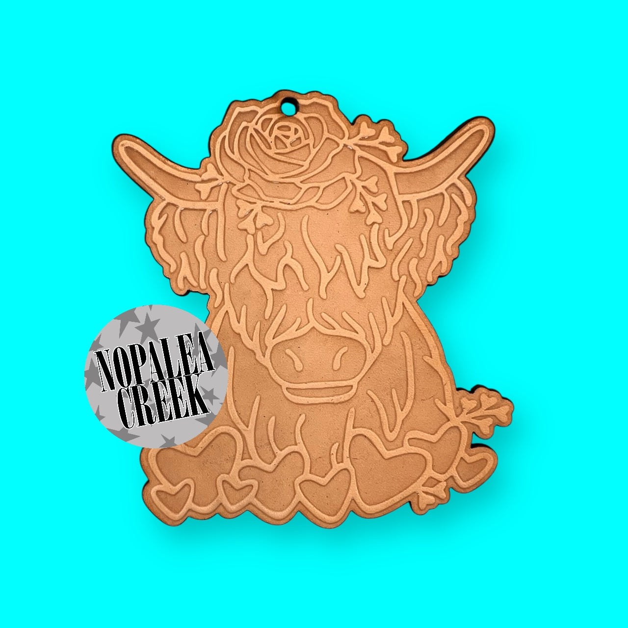 Valentine Hearted Highland Leather Charms (SET OF 4)