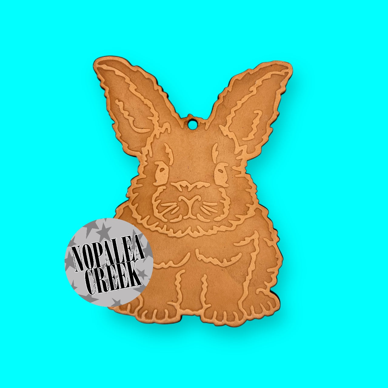 Furry Bunny Leather Charms (SET OF 4)
