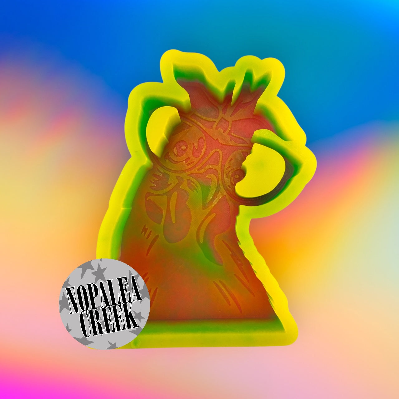 Chicken and Glasses Silicone Mold