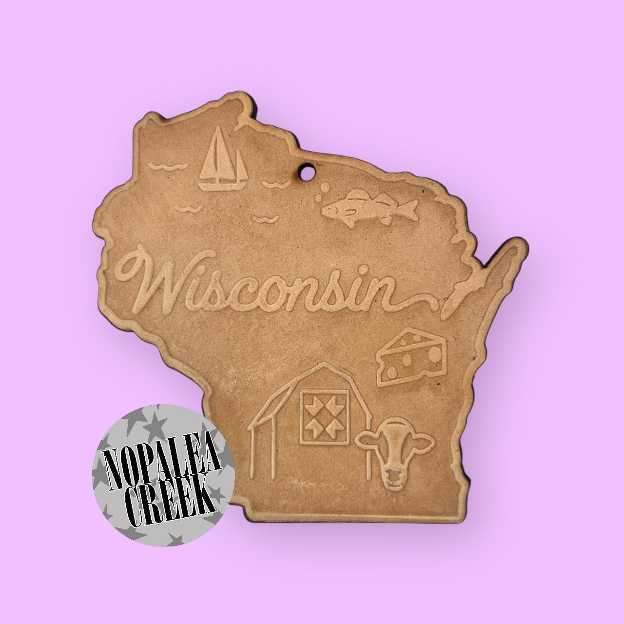 All Things Wisconsin Leather Charms (SET OF 4)