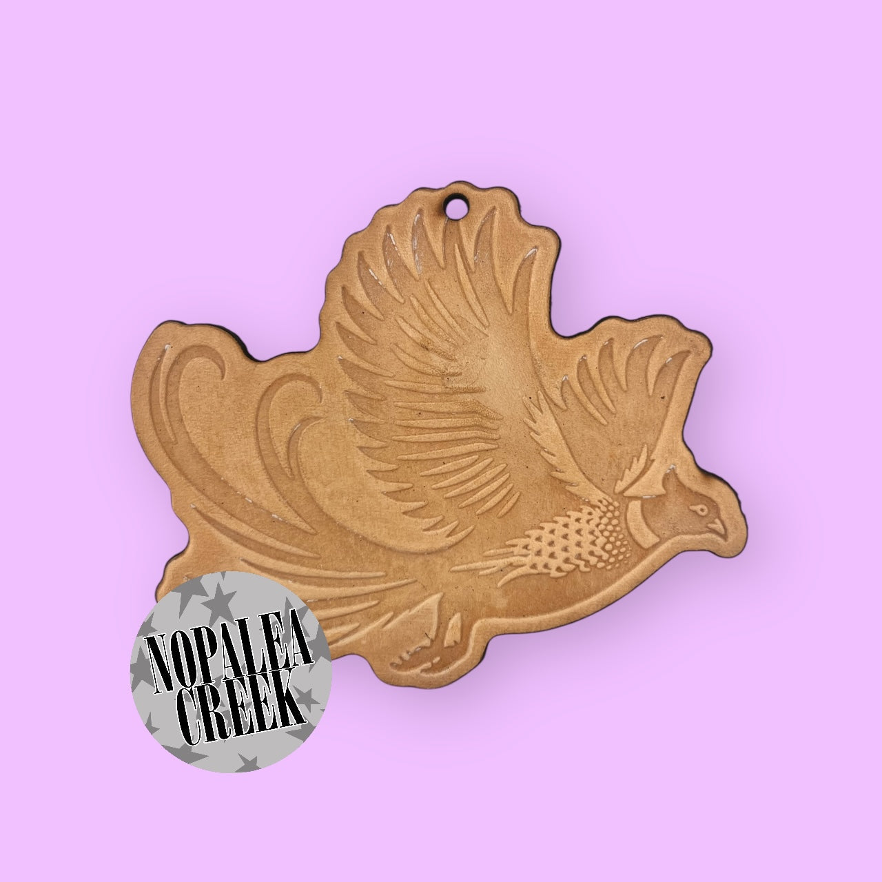 Flying Pheasant Leather Charms (SET OF 4)