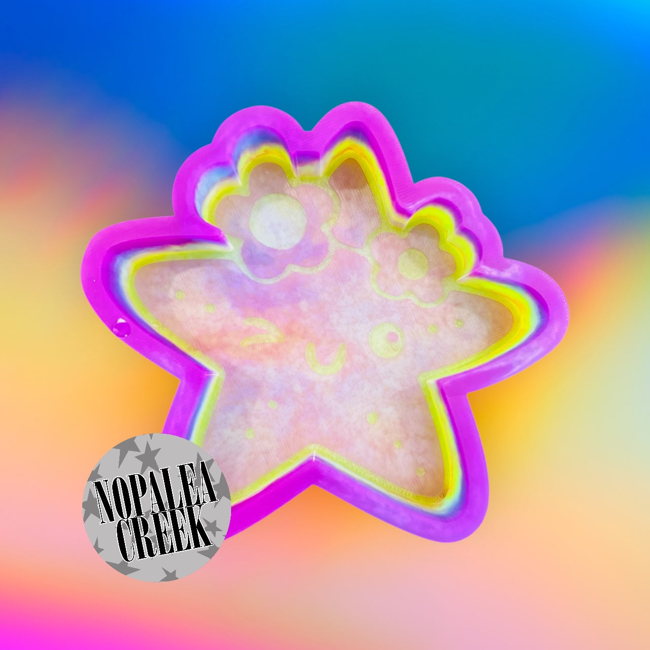 Floral Star Fish Silicone Mold