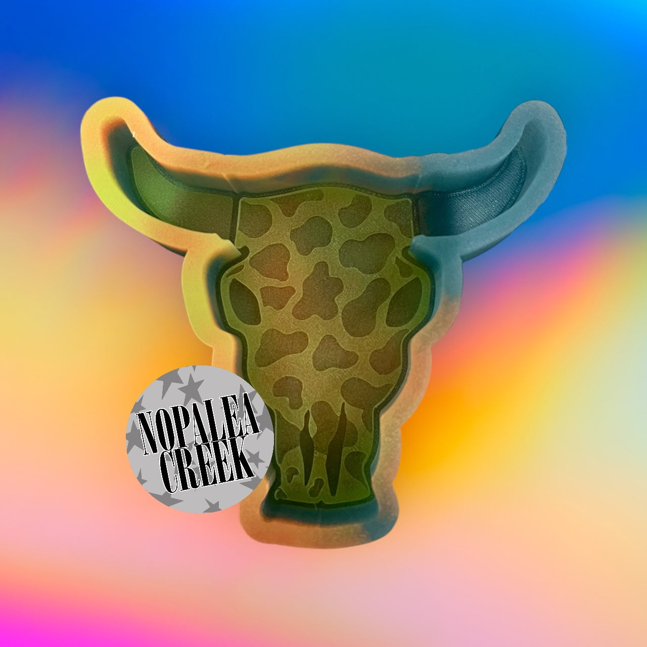 Cow Print Skull Silicone Mold