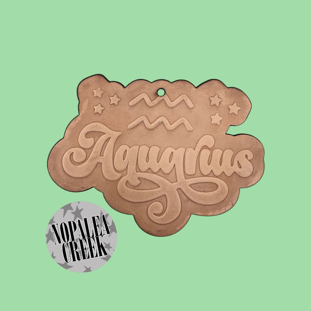 Aquarius Leather Charms (SET OF 4)