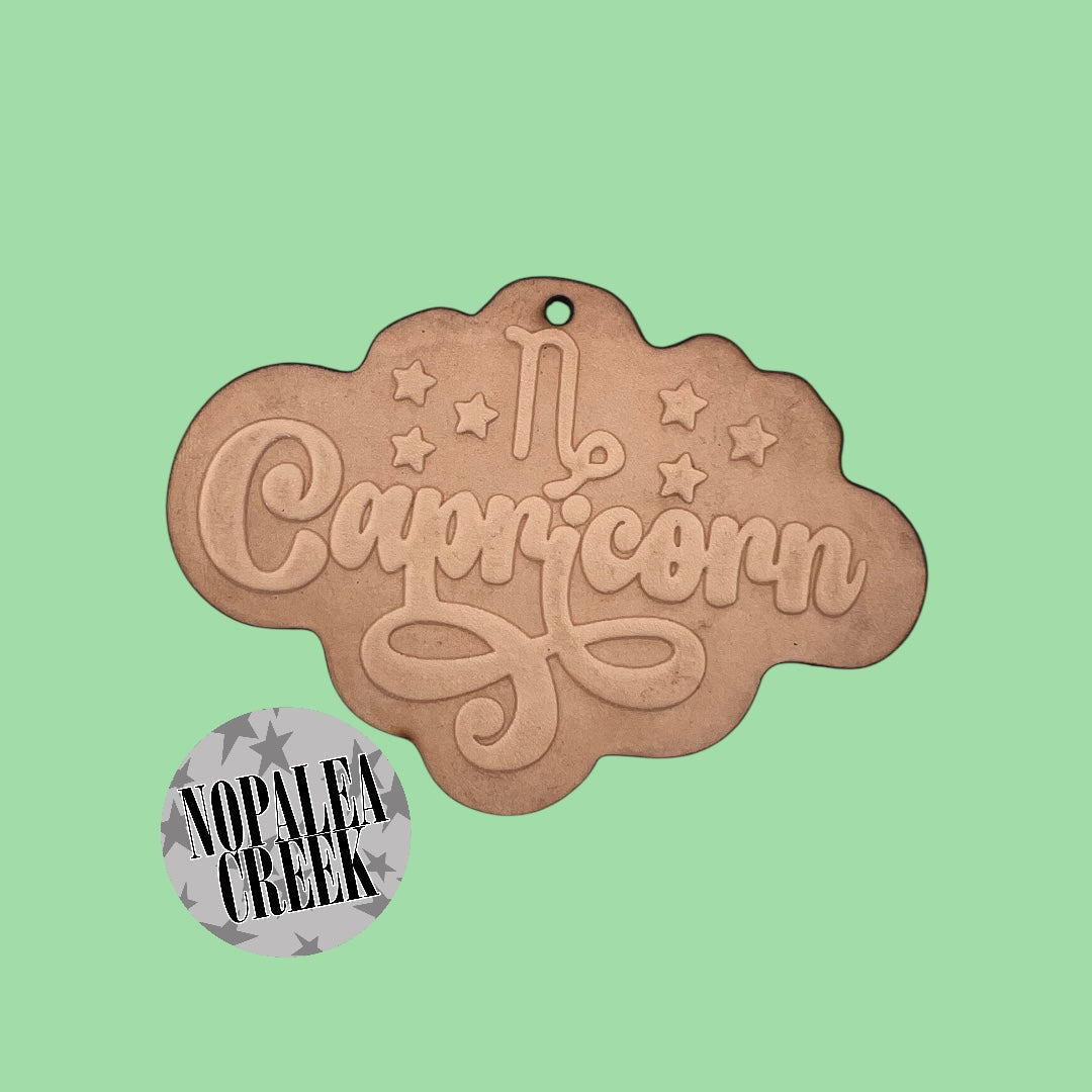 Capricorn Leather Charms (SET OF 4)