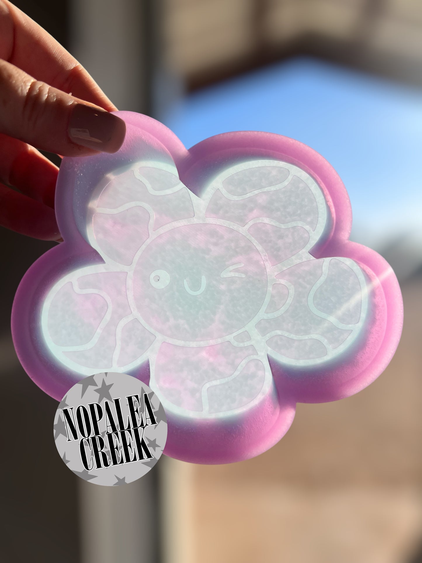 Retro Cow Print Daisy Silicone Mold