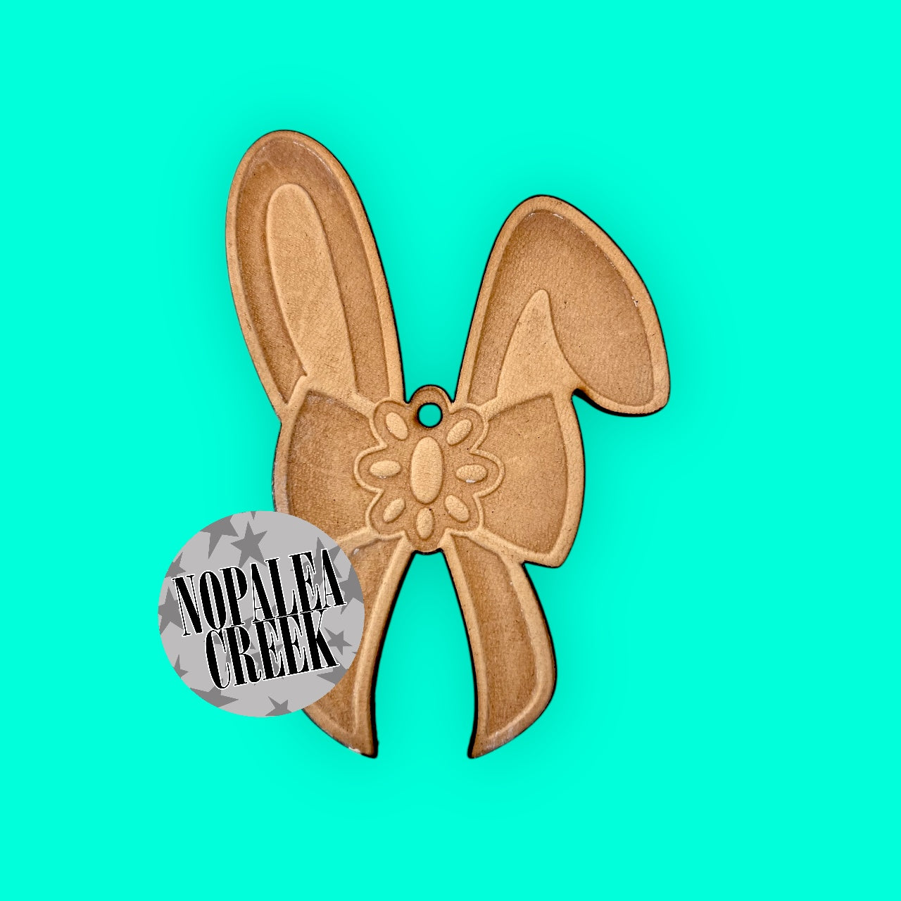 Western Bunny Ears Leather Charms (SET OF 4)